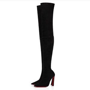 Authentic Christian Louboutin Condora Botta Alta
100 mm Thighboots
